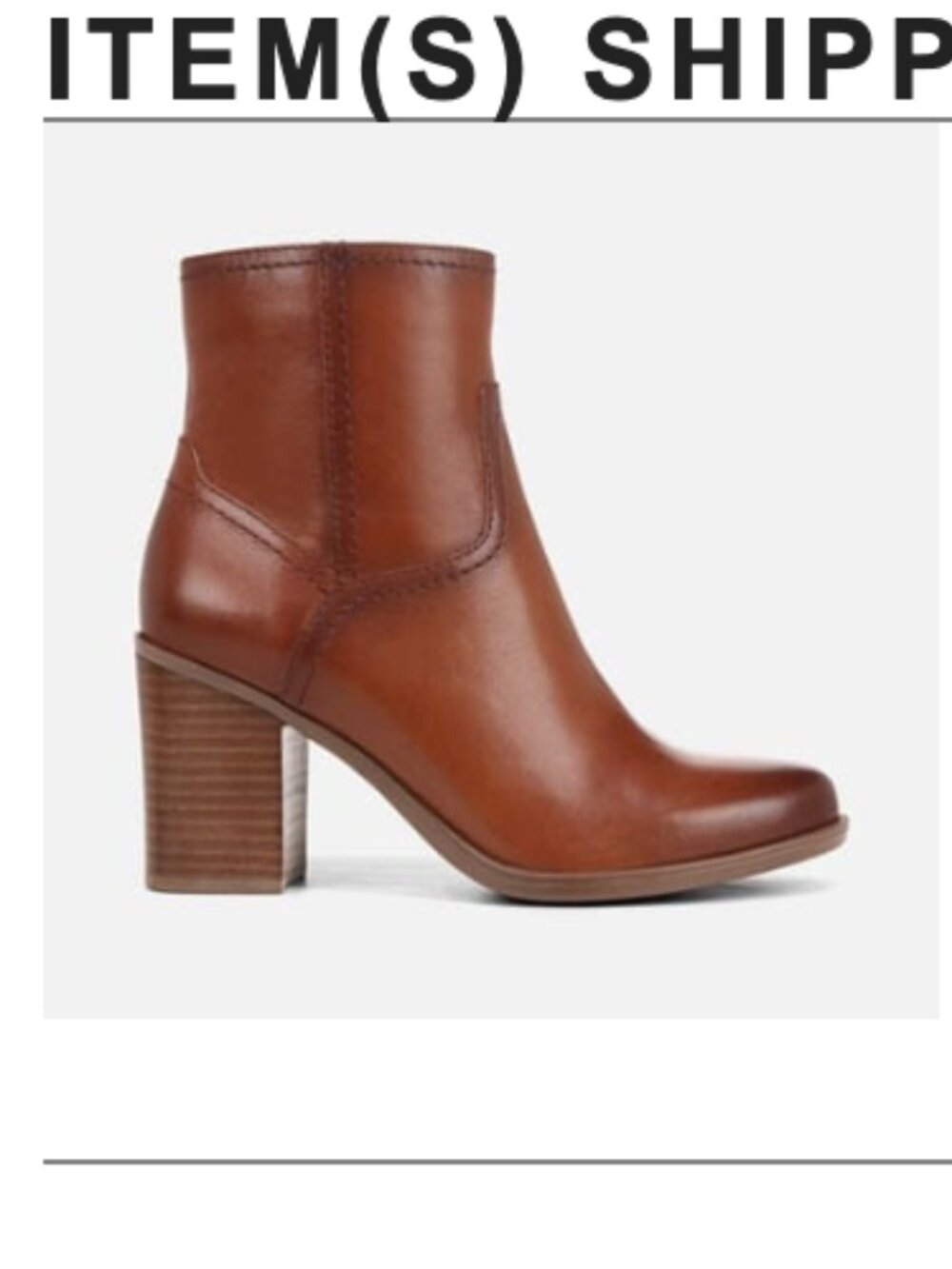 Naturalizer Kalina Ankle Bootie - Size 8.5 Wide, Cider Spice Brown